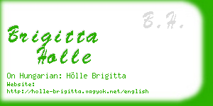 brigitta holle business card